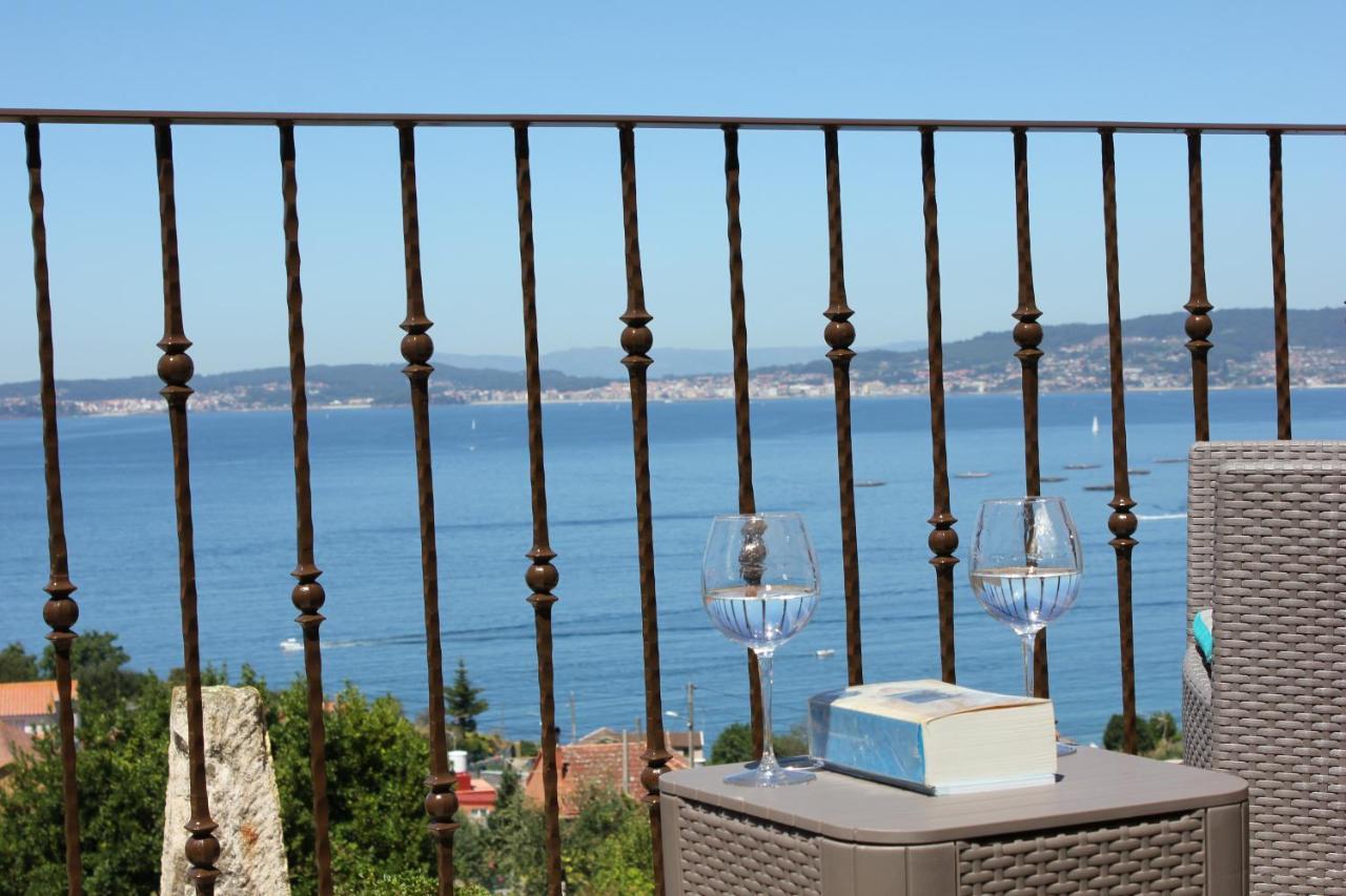 Casa En Pazo Gallego Con Vistas A La Ria Bueu Exteriör bild